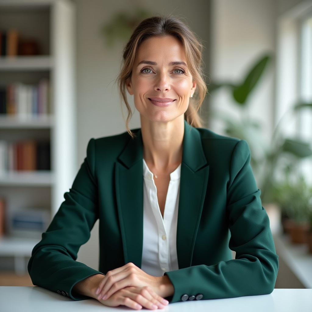 Dr. Mara van den Berg, health educator and platform director, professional portrait